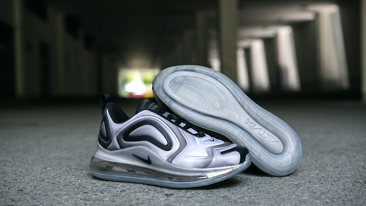 Nike Air Max 720 Silver Black Shoes - Click Image to Close